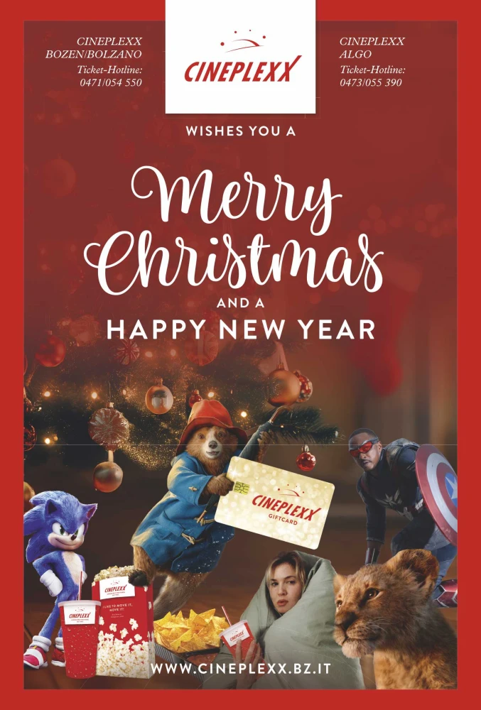 Angebot Merry Christmas and a happy New Year bei Cineplexx Bozen